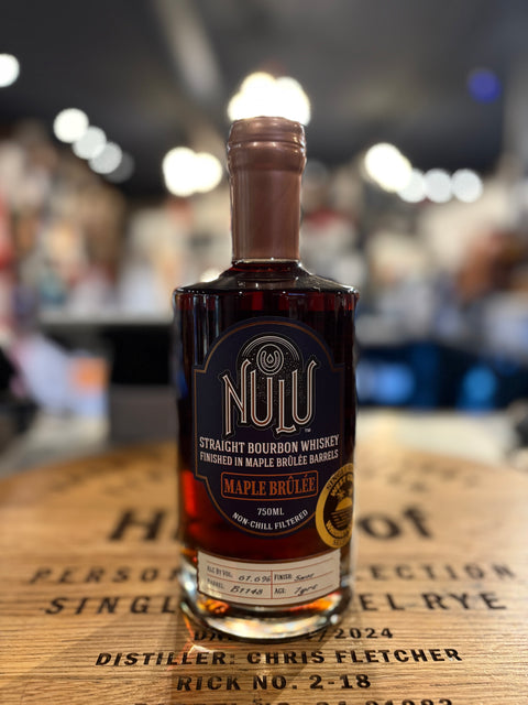 Nulu Maple Brulee Straight Bourbon Whisky 123.2 Proof WCWC Pick 750mL